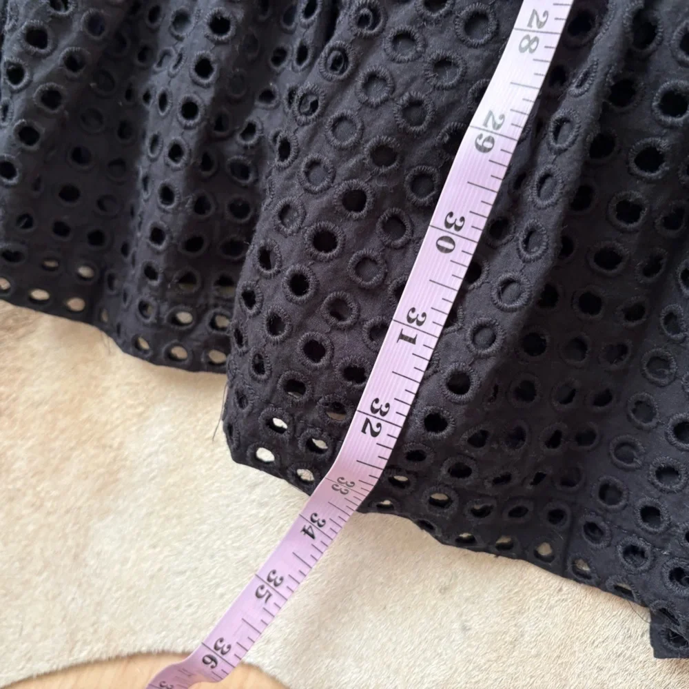KATE SPADE Broome Street Dot Eyelet Stripe Dress Size Medium‎ Striped Layered